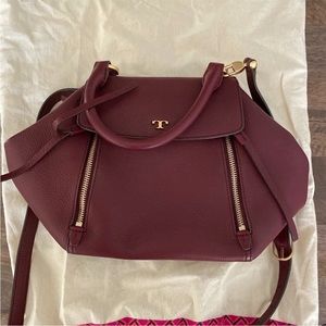 Tory Burch half moon satchel